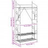 Otwy garderoba Gładki 2 pcs 78 x 36 x 158 cm