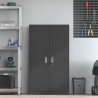 Szafka do przechowywania Czarny 80 x 40 x 140 cm Stal
