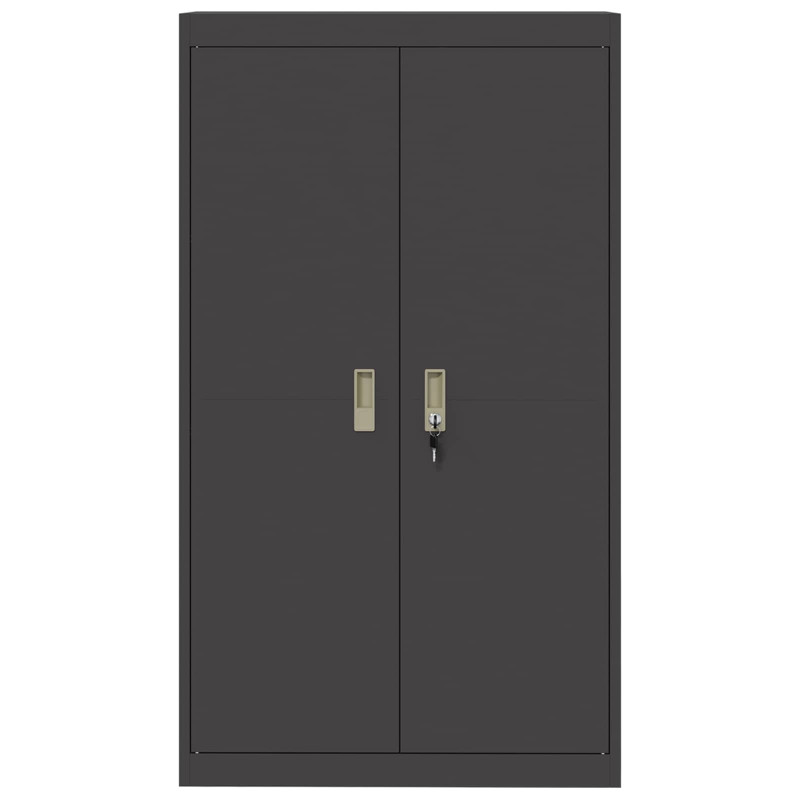 Szafka do przechowywania Czarny 80 x 40 x 140 cm Stal