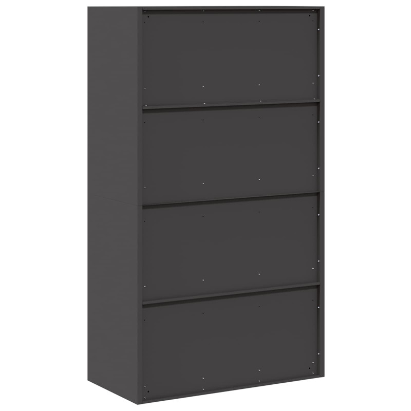Szafka do przechowywania Czarny 80 x 40 x 140 cm Stal