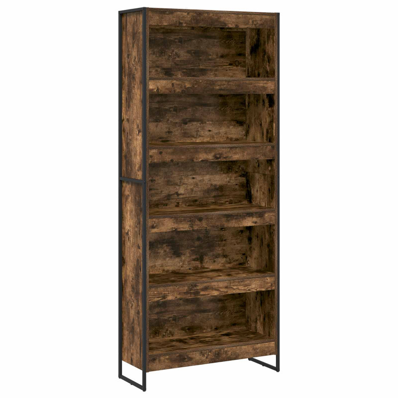 Szafka na książki 2 pcs Dąb dymny 80 x 30 x 155 cm