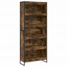 Szafka na książki 2 pcs Dąb dymny 80 x 30 x 155 cm