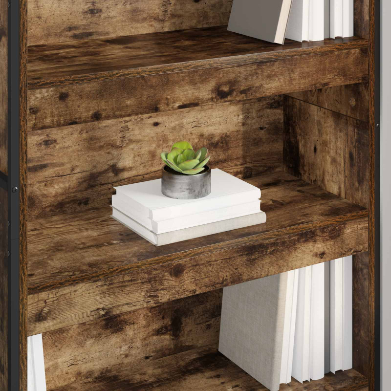 Szafka na książki 2 pcs Dąb dymny 80 x 30 x 155 cm