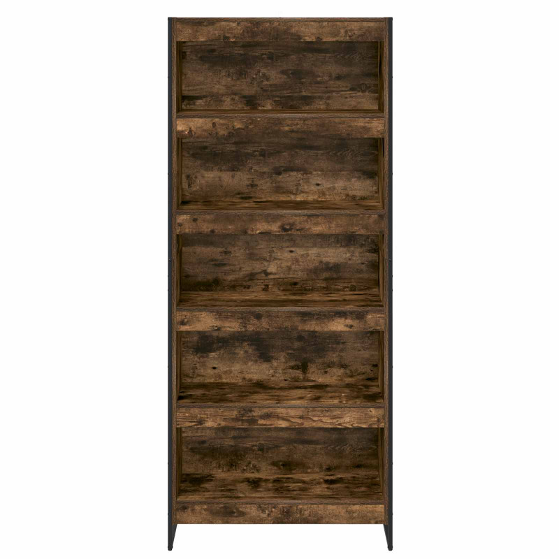 Szafka na książki 2 pcs Dąb dymny 80 x 30 x 155 cm