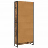 Szafka na książki 2 pcs Dąb dymny 80 x 30 x 155 cm