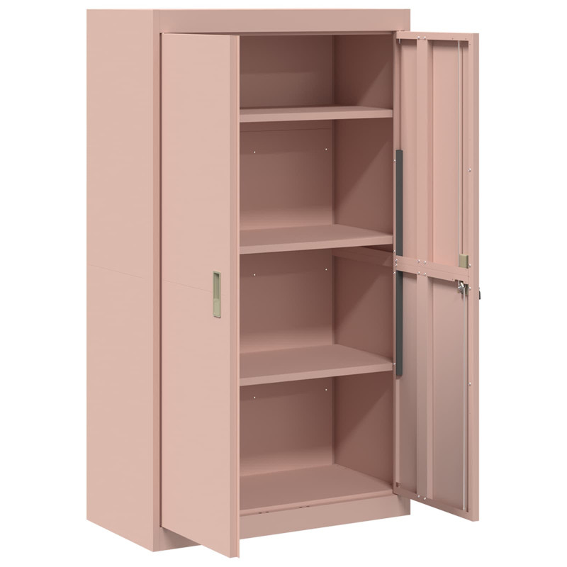 Szafka do przechowywania Różowy 80 x 40 x 140 cm Stal