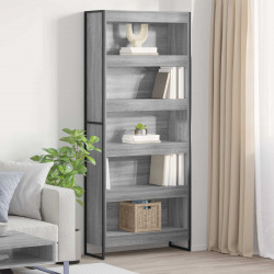 Szafka na książki 2 pcs Szary Sonoma 80 x 30 x 155 cm