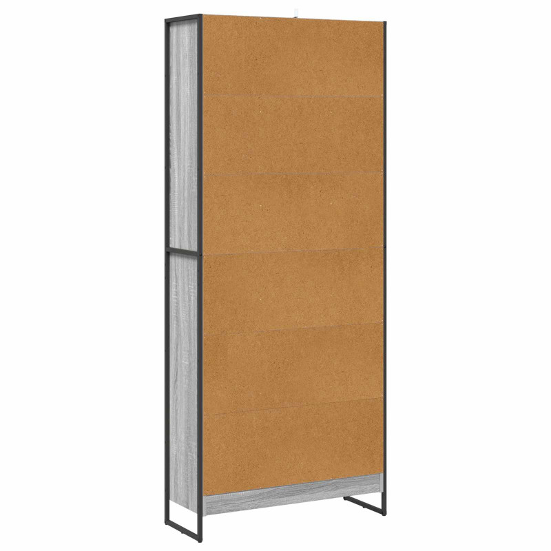 Szafka na książki 2 pcs Szary Sonoma 80 x 30 x 155 cm