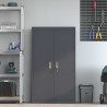 Szafka do przechowywania Antracyt 80 x 40 x 140 cm Stal