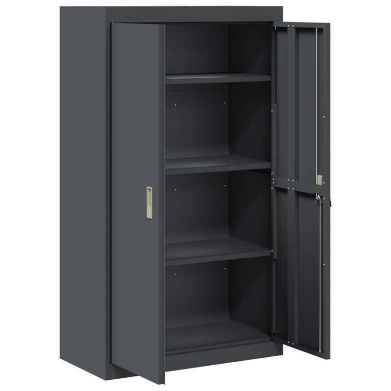 Szafka do przechowywania Antracyt 80 x 40 x 140 cm Stal