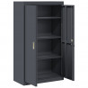 Szafka do przechowywania Antracyt 80 x 40 x 140 cm Stal