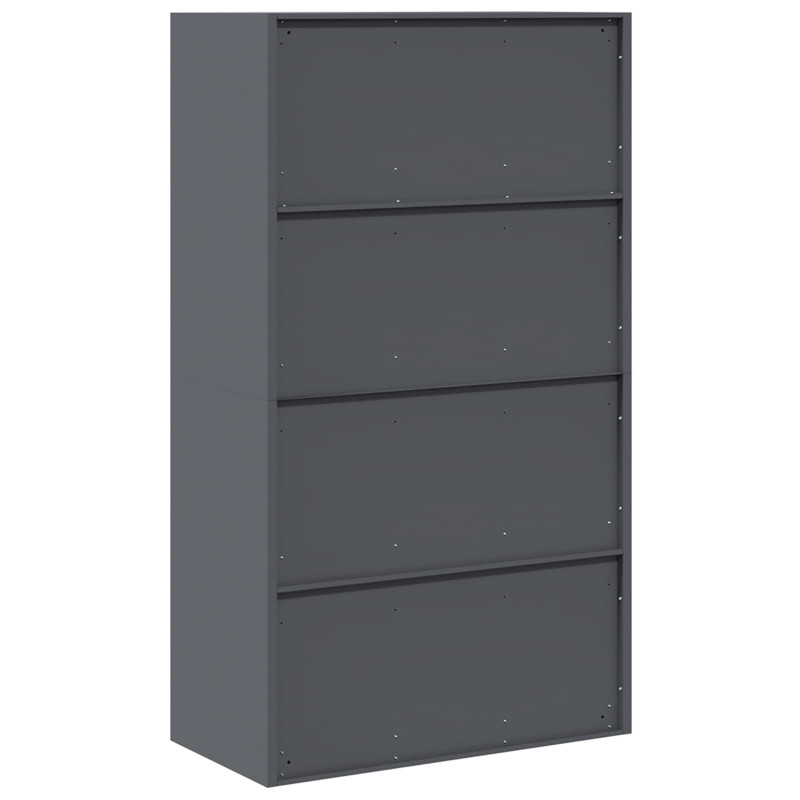 Szafka do przechowywania Antracyt 80 x 40 x 140 cm Stal