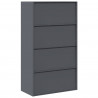 Szafka do przechowywania Antracyt 80 x 40 x 140 cm Stal