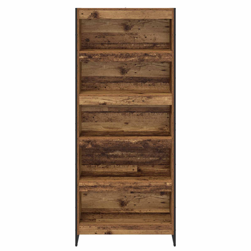 Szafka na książki 2 pcs Stare drewno 80 x 30 x 155 cm