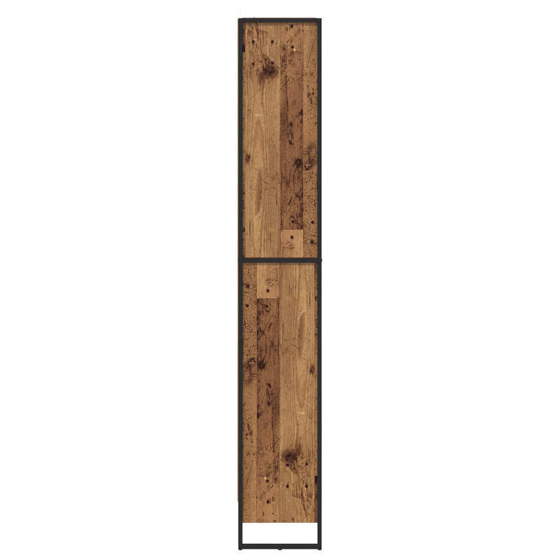 Szafka na książki 2 pcs Stare drewno 80 x 30 x 155 cm