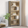 Szafka na książki 2 pcs Dąb rzemieślniczy 80 x 30 x 155 cm