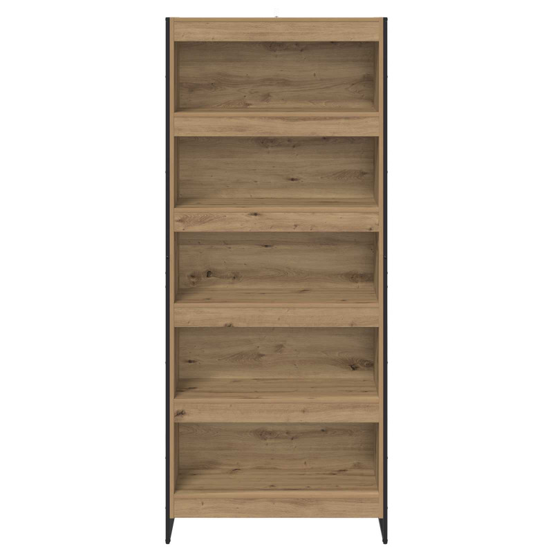 Szafka na książki 2 pcs Dąb rzemieślniczy 80 x 30 x 155 cm