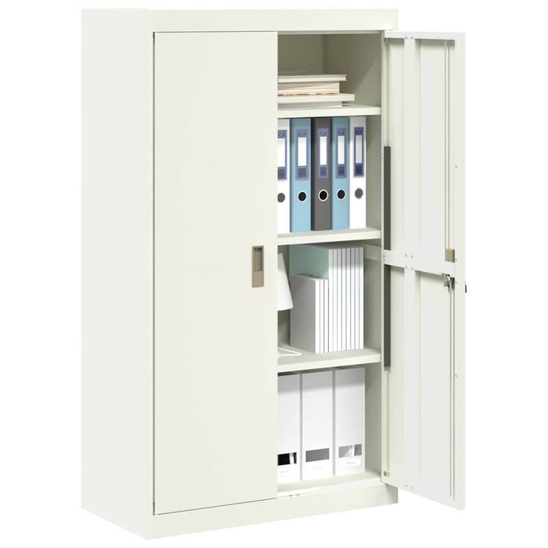 Szafka do przechowywania Biały 80 x 40 x 140 cm Stal