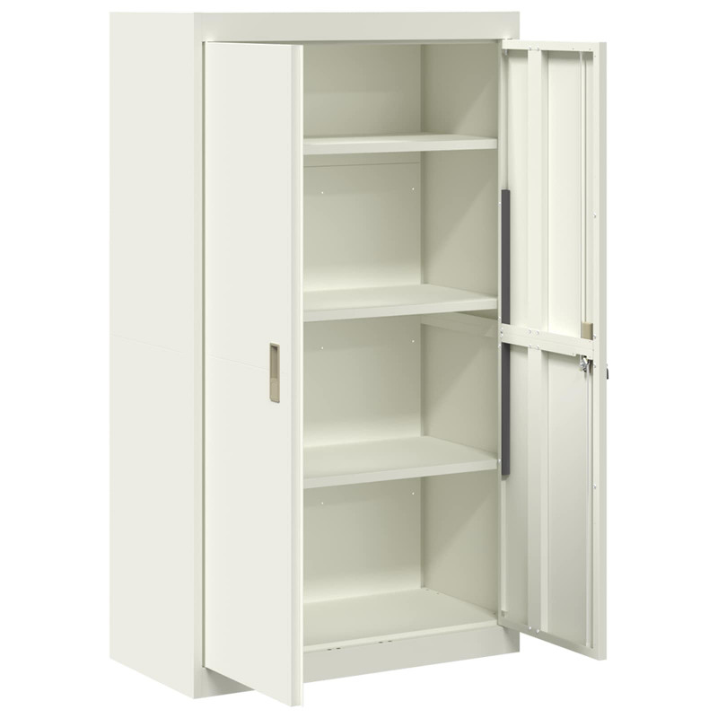 Szafka do przechowywania Biały 80 x 40 x 140 cm Stal