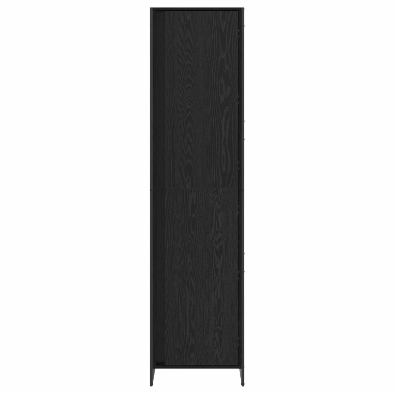 Szafa 2 pcs Czarny Dąb 50 x 50 x 200 cm Materiał drewnopochodny