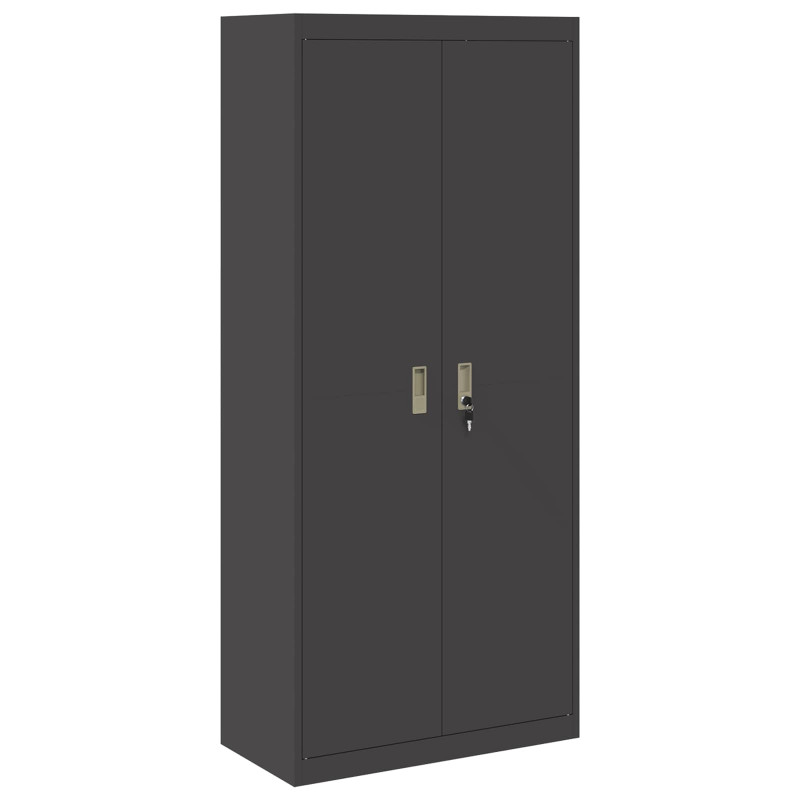 Szafka do przechowywania Czarny 80 x 40 x 180 cm Stal