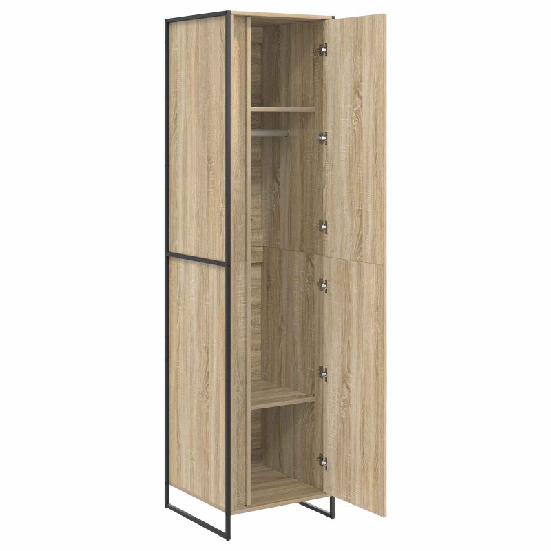 Szafa 2 pcs Sonoma 50 x 50 x 200 cm Materiał drewnopochodny