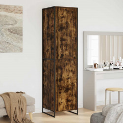 Szafa 2 pcs Dąb dymny 50 x 50 x 200 cm Materiał drewnopochodny