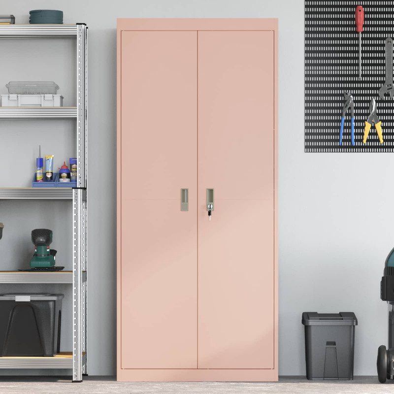 Szafka do przechowywania Różowy 80 x 40 x 180 cm Stal