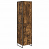 Szafa 2 pcs Dąb dymny 50 x 50 x 200 cm Materiał drewnopochodny