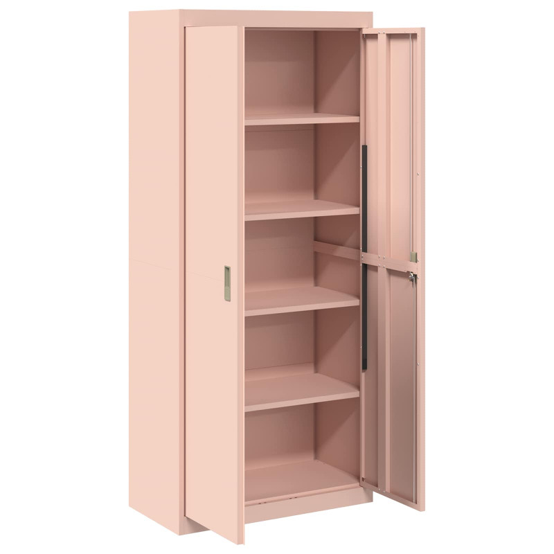 Szafka do przechowywania Różowy 80 x 40 x 180 cm Stal