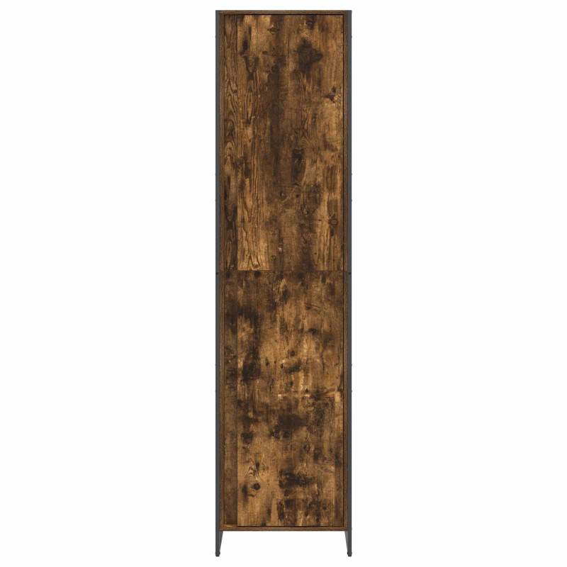 Szafa 2 pcs Dąb dymny 50 x 50 x 200 cm Materiał drewnopochodny
