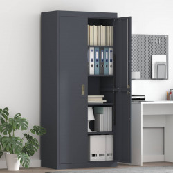 Szafka do przechowywania Antracyt 80 x 40 x 180 cm Stal