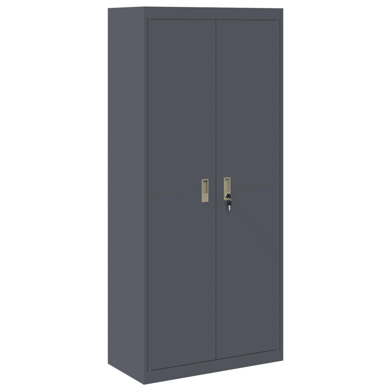 Szafka do przechowywania Antracyt 80 x 40 x 180 cm Stal