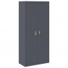 Szafka do przechowywania Antracyt 80 x 40 x 180 cm Stal
