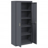 Szafka do przechowywania Antracyt 80 x 40 x 180 cm Stal