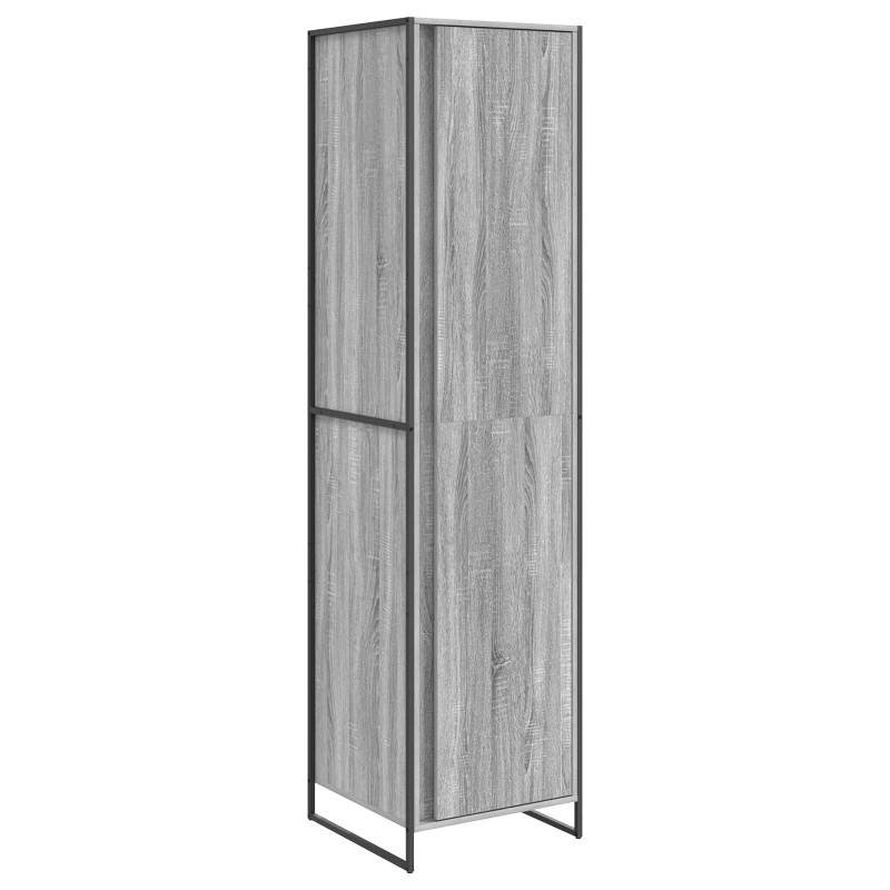 Szafa z przechowywaniem 2 pcs Szary Sonoma 50 x 50 x 200 cm