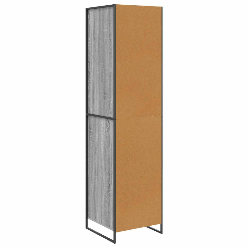 Szafa z przechowywaniem 2 pcs Szary Sonoma 50 x 50 x 200 cm