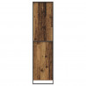 Szafa z przechowywaniem 2 pcs Stare drewno 50 x 50 x 200 cm