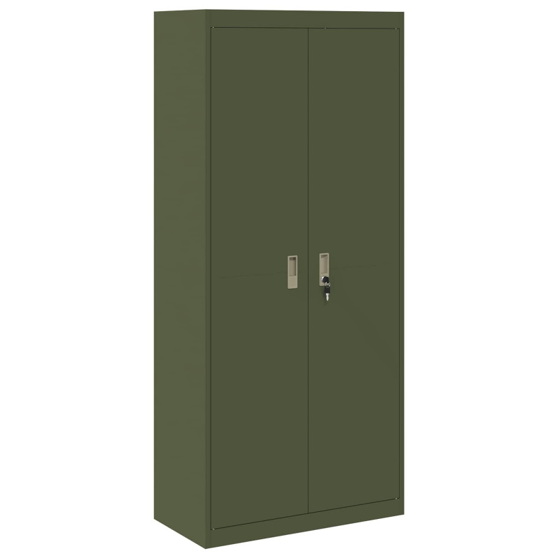 Szafka do przechowywania Zielony oliwkowy 80 x 40 x 180 cm Stal