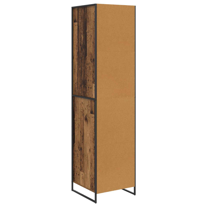 Szafa z przechowywaniem 2 pcs Stare drewno 50 x 50 x 200 cm