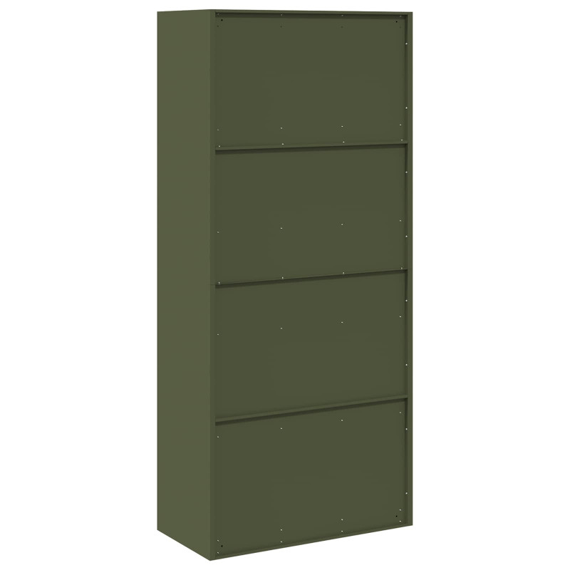 Szafka do przechowywania Zielony oliwkowy 80 x 40 x 180 cm Stal