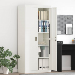 Szafka do przechowywania Biały 80 x 40 x 180 cm Stal