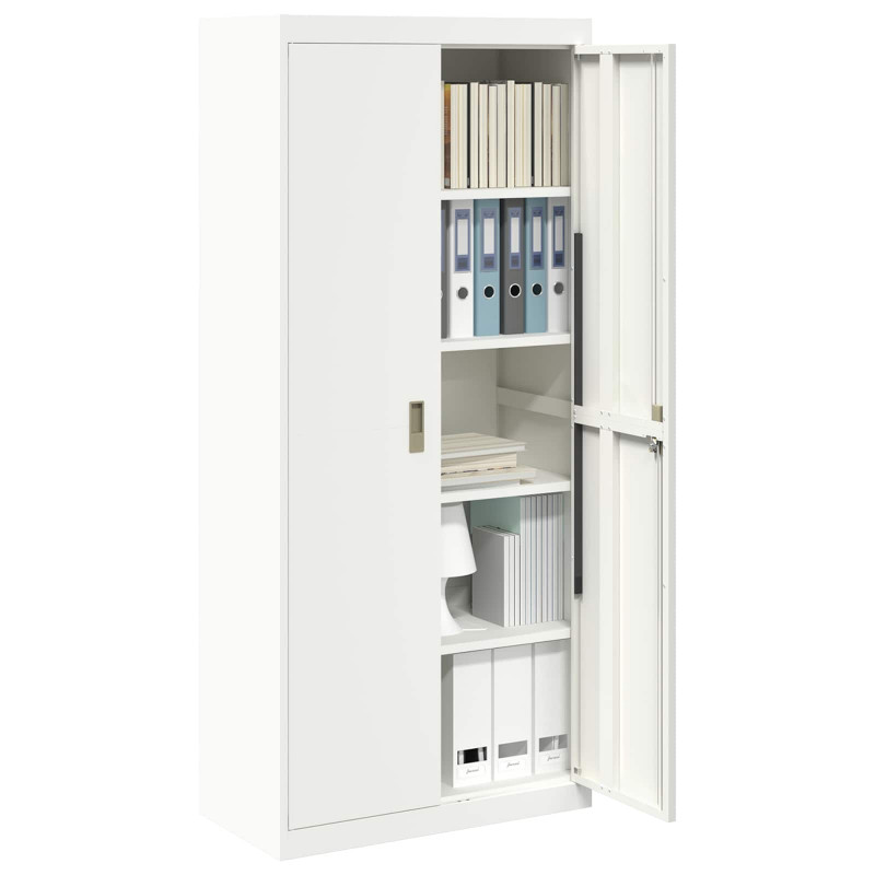 Szafka do przechowywania Biały 80 x 40 x 180 cm Stal