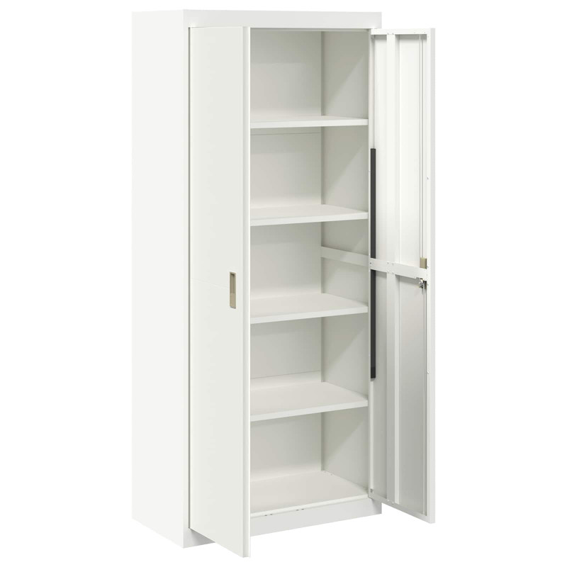 Szafka do przechowywania Biały 80 x 40 x 180 cm Stal