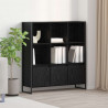 Szafka na książki 2 pcs Czarny Dąb 99,5 x 30 x 108 cm