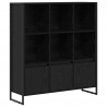 Szafka na książki 2 pcs Czarny Dąb 99,5 x 30 x 108 cm