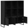 Szafka na książki 2 pcs Czarny Dąb 99,5 x 30 x 108 cm