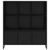 Szafka na książki 2 pcs Czarny Dąb 99,5 x 30 x 108 cm
