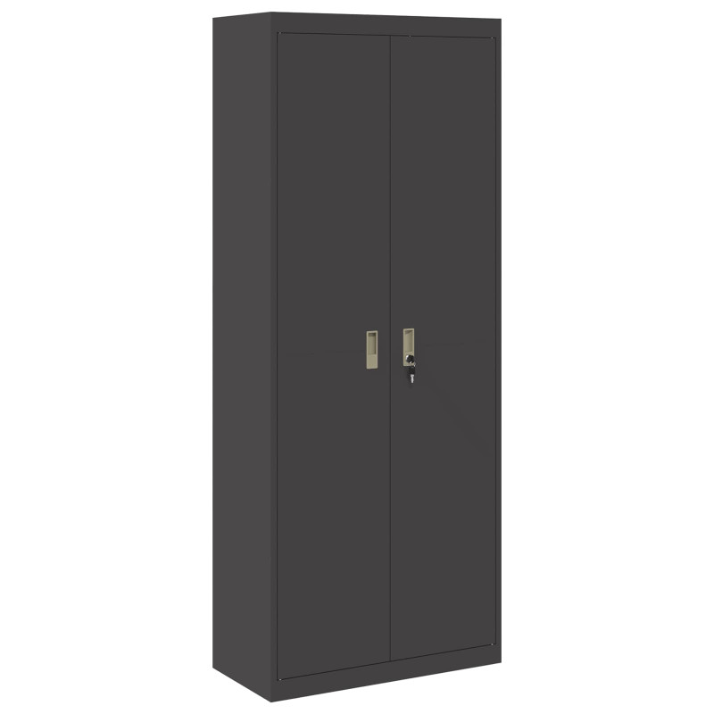 Szafka do przechowywania Czarny 80 x 40 x 200 cm Stal