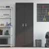 Szafka do przechowywania Czarny 80 x 40 x 200 cm Stal
